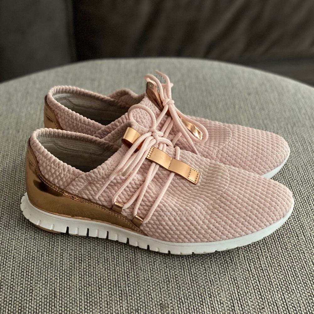 Cole Haan Zero Grand Tennis Shoes (pink/rose gold)